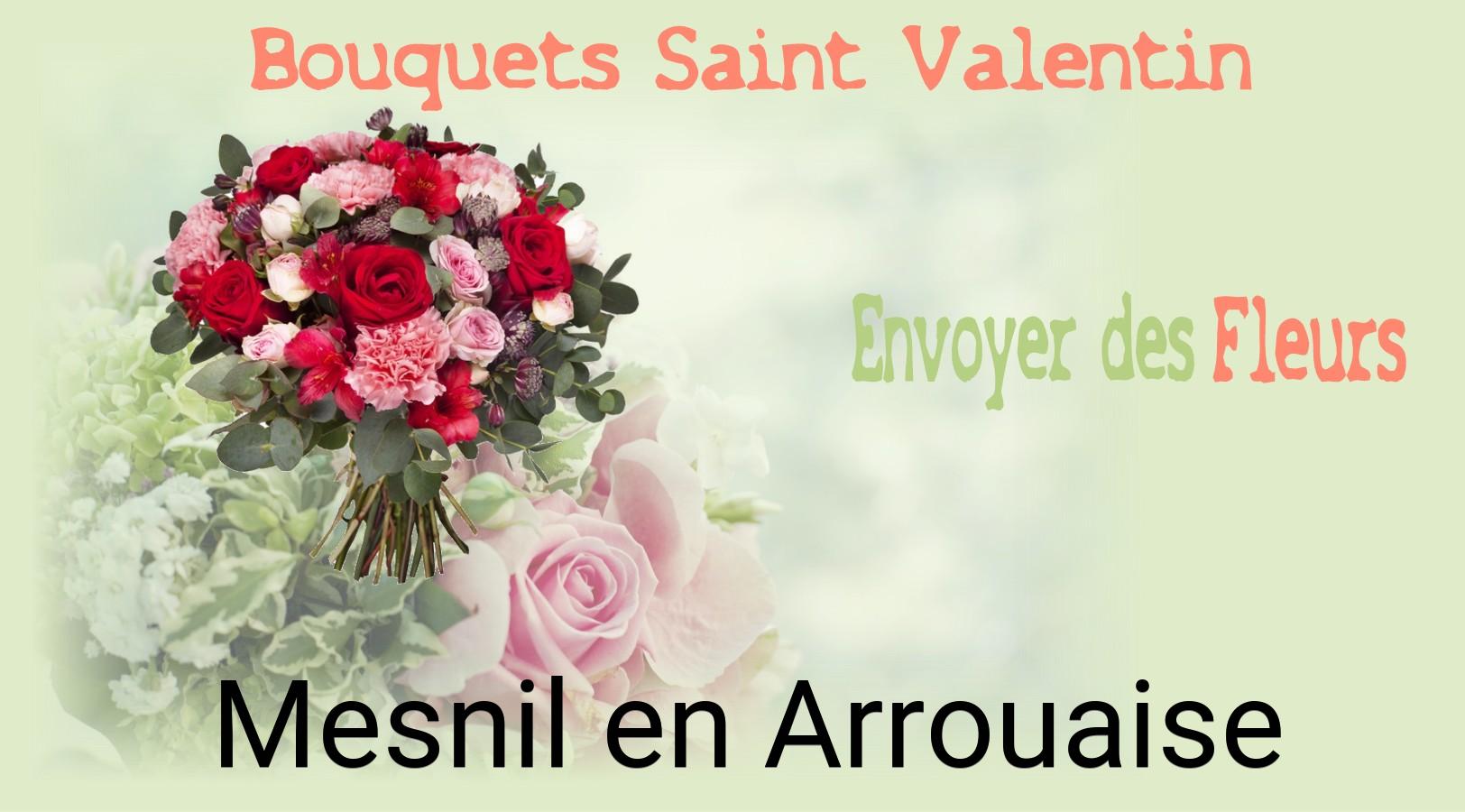 Roses de Saint-Valentin livrées à Mesnil-en-Arrouaise